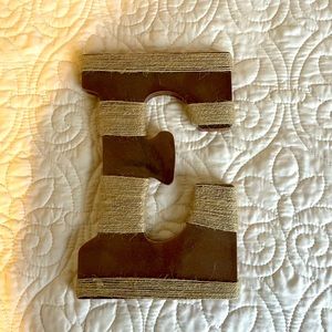 Wood “E” Letter